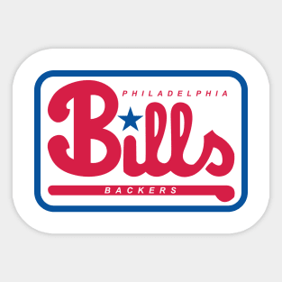 Phils Bills Backers Sticker